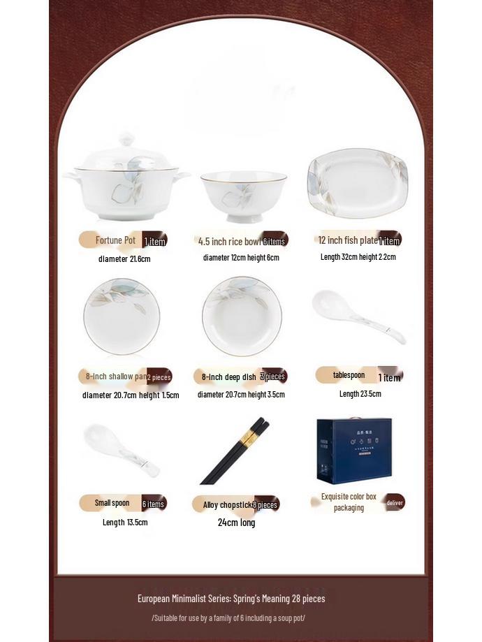 

Mod Lanka Dezhen Ceramic Dinnerware Set