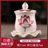 Ceramic Drawing Relief Cup Lotus Lotus Guanyin Cup With Lid And Saucer Tea Set Living Room Coffee Table Decoration Accessories