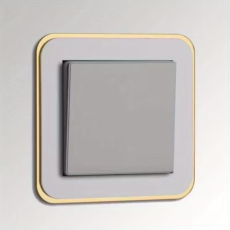 

1PC Home Decoration Anti-Dirty Switch Protective Cover Buckle Type Non-Adhesive Switch Sticker Protective Cover Decor Home 1PC серый
