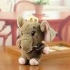 Plush Elephant Keychain With Cute Bowtie Soft Toy For Bag Decoration And Gift