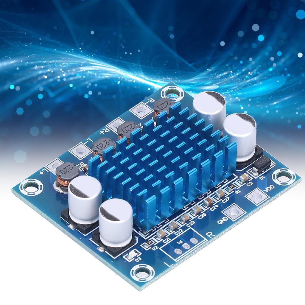 Digital Amplifier Board Digital Dual Channel Audio Power Amplifier Board 30W DC8‑26V