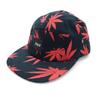 5 Panels Plant Life Jet Cap Navy Snapback Hat Men's Used