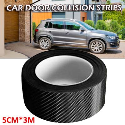 Kell Carbon Fiber Car Sticker Door Sill Bumper Protector Anti Scratch Tape Vinyl Film