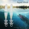 1/5PCS HOT Luminous Jigs Octopus Bait Squid Hook Wood Shrimp Lures Fishing Tackle