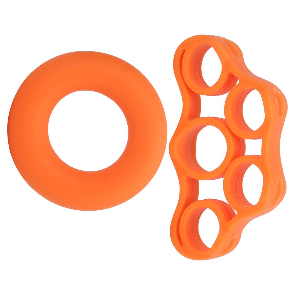 2Pcs Finger Trainer Hand Strengthener Stretcher Exerciser Silicone for Musician Guitarist