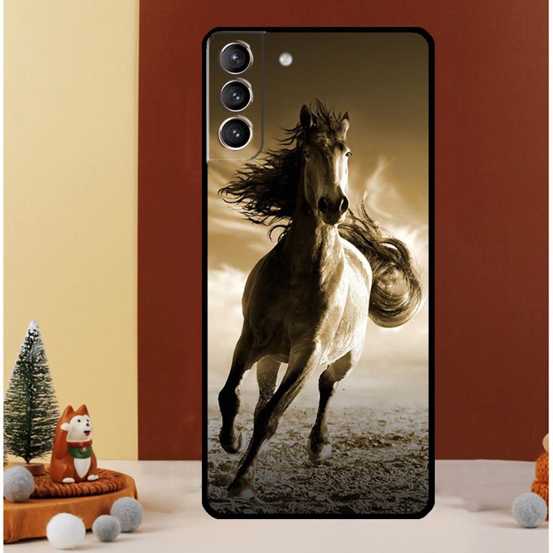 Horses Running Case For Samsung Galaxy S25 Ultra S21 S22 S20 S23 S24 Ultra S9 S10 Plus S25 FE Cover Funda
