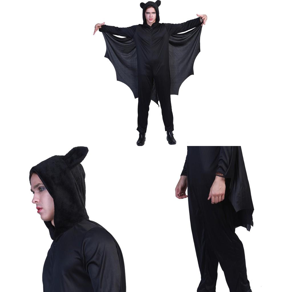 Disfraz de Cosplay de Murciélago de Halloween para Hombre con Material de Poliéster para Eventos de Cosplay
