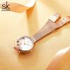 Shengke K0139 K0139L  Fashion Band Luxury Business Dress Ladies Watch Waterproof Flower Wristwatch for Women Girls Gift