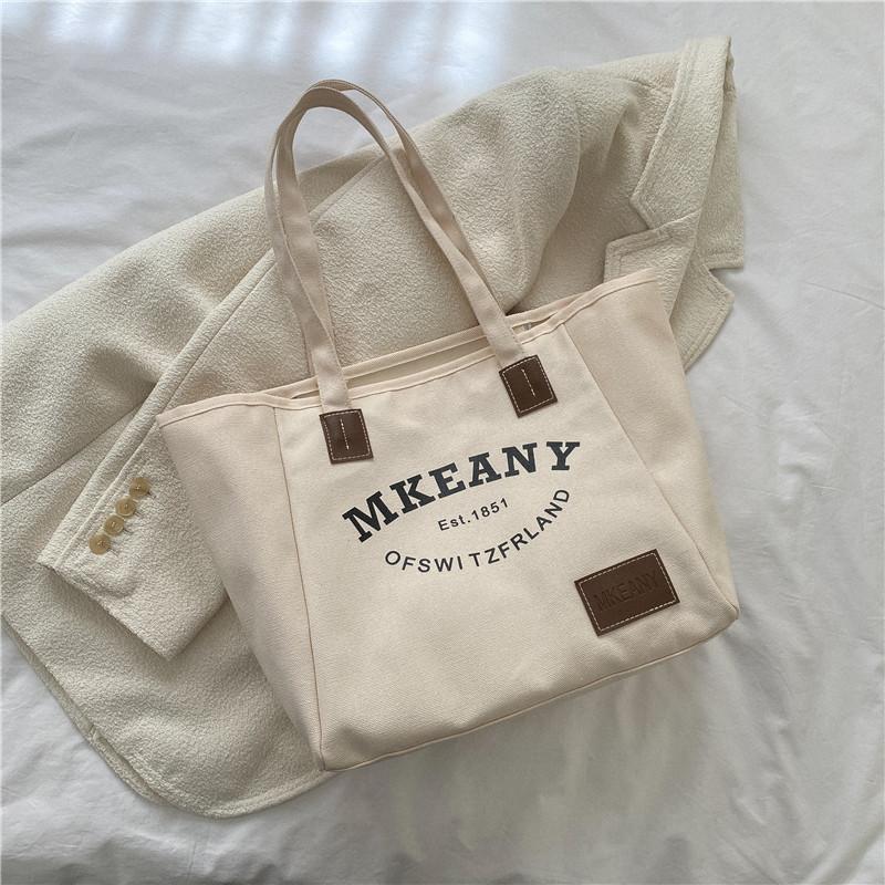 Stylish Canvas Tote Bag For Women 2023 Chic And Simple Design Large Capacity