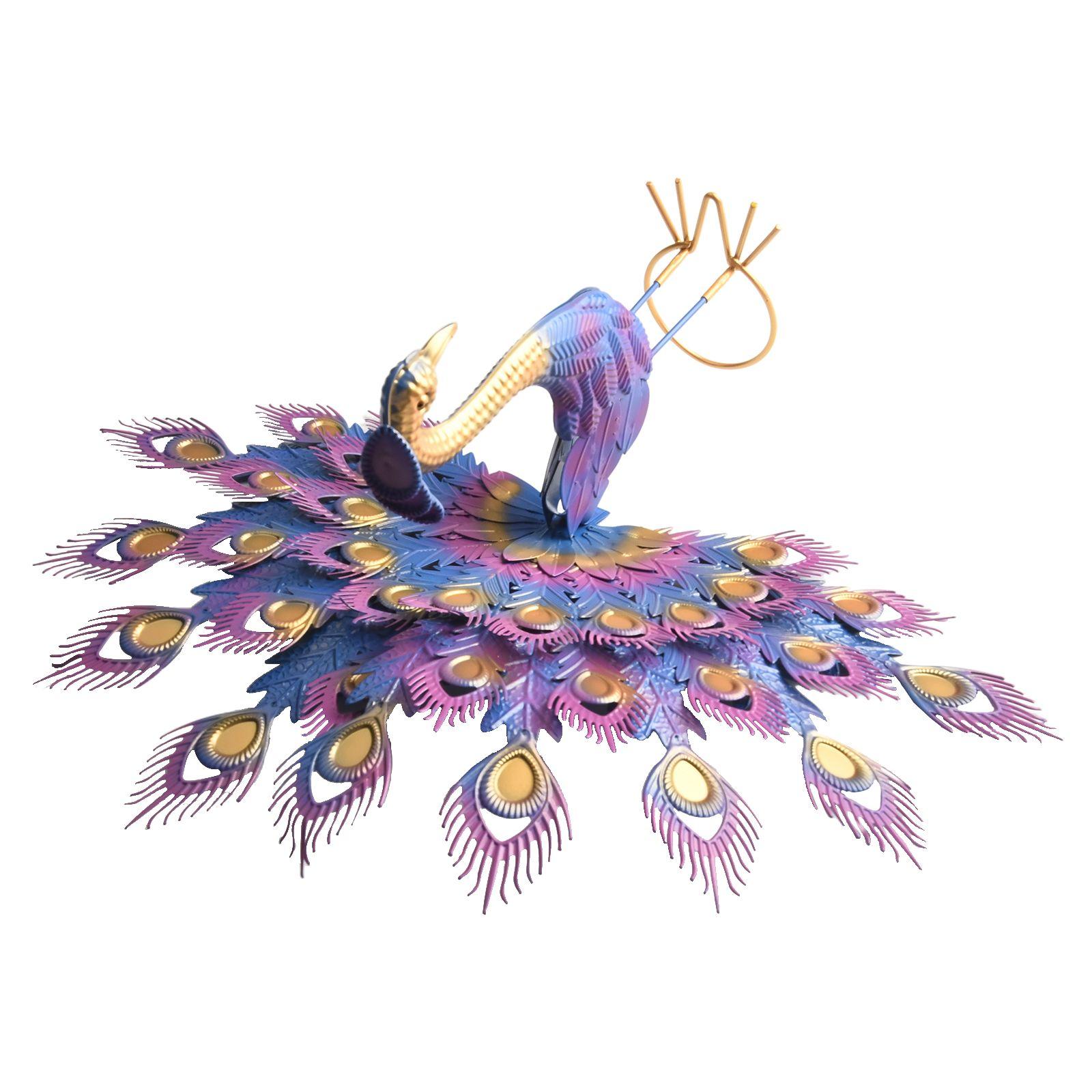 Самодельное украшение-павлин Садовое украшение Украшение Садовое украшение Уличное украшение Высококачественный металл Для любителей сада S