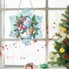 Winter Schneeflocke 2D Flach DIY Hängende Diamantkunst-Kits Diamantmalerei Set Diamantkunst Anhänger Fensterhängekunst für Heimdekoration