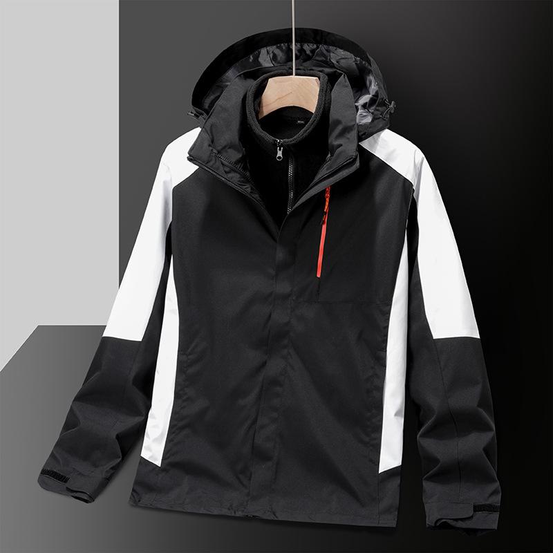 Windproof Cold-Resistant Detachable 3-in-1 Couple's Outdoor Jacket