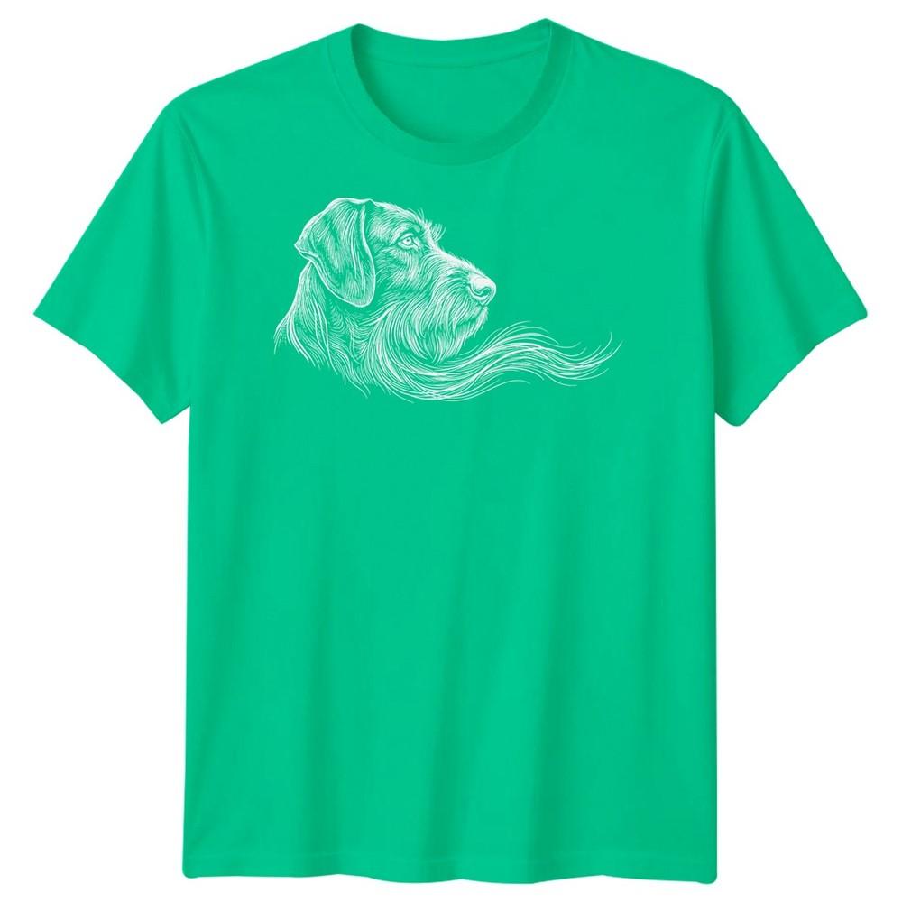 Gerunisex Wirehaired Pointer Unisexs T Shirt Dog Breed Graphic Tee Dog Owner Gift S