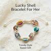 DIY Natural Bracelet Accessories Colorful Rope Colorful Shell Bracelet Adjustable Length Women's Summer Fashion Beach