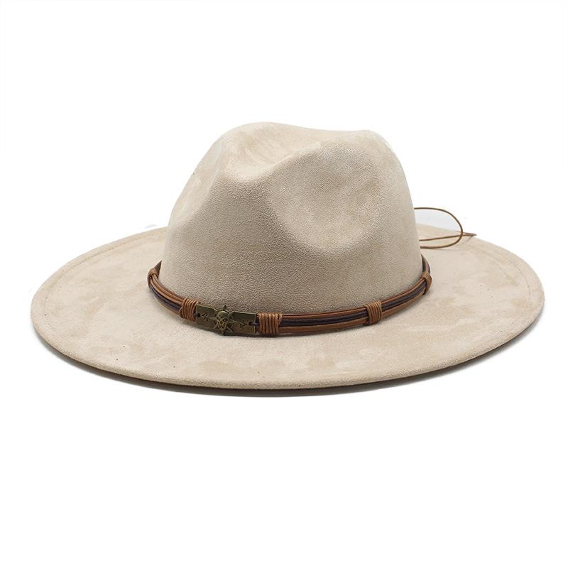 Tibetan Top Hat Western Cowboy Hat Sun Hat Men And Women Skull Head Suede Jazz Knight Hat