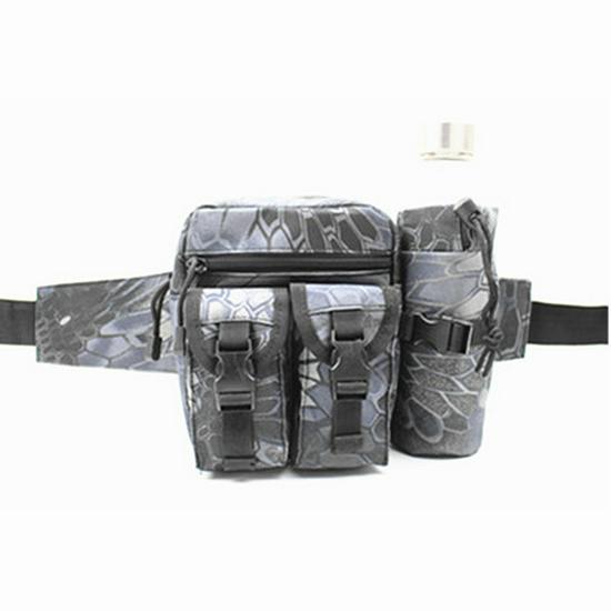 Tactical Waist Bag for Outdoor Sports: Cycling, Travel, Men's & Women's Multi-Use Bag with Water Bottle Holder