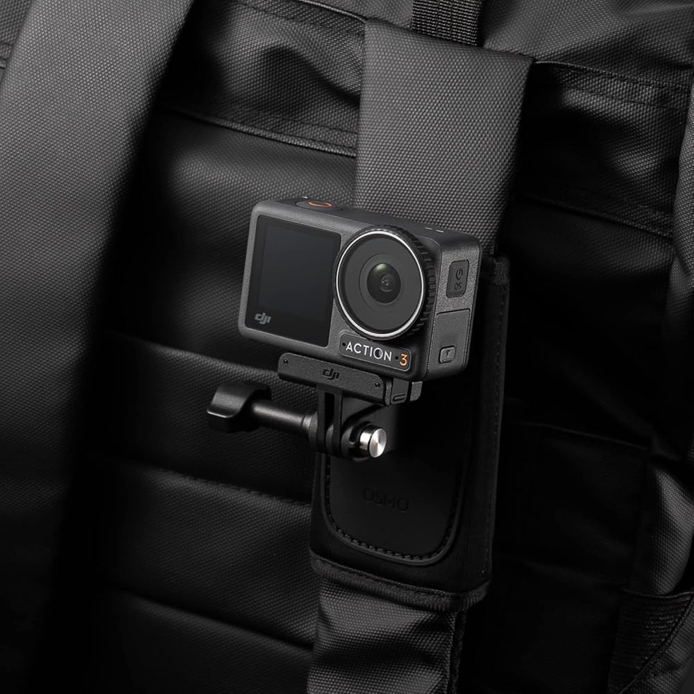 DJI Osmo Backpack Strap Mount, Compatible with: Osmo Action 2, Osmo Action 3, Osmo Action 4, Osmo Action 5 Pro, Osmo 360, Osmo Nano, Osmo Action 6