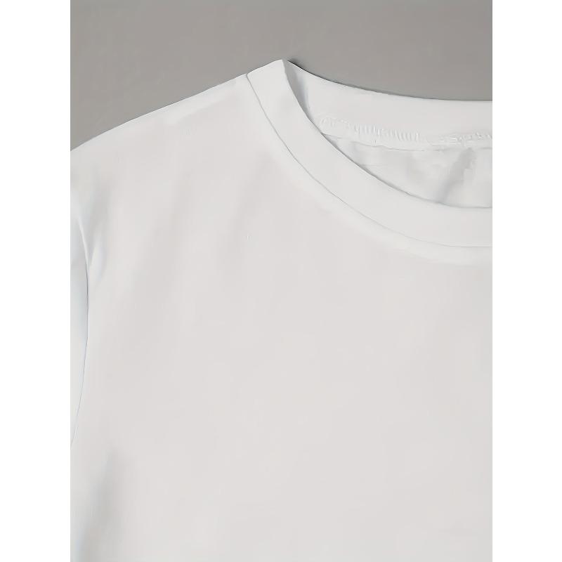 European Size 1pc Short Sleeved Round Neck Women'S T-shirt | Trendy and Distinctive Prints, Suitable for Spring, Autumn, and Summer
