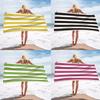 Beach Singlesided Towel Microfiber Velvet Beach Towel Personalized Striped Pattern Towel Bath Towel Summer Beach