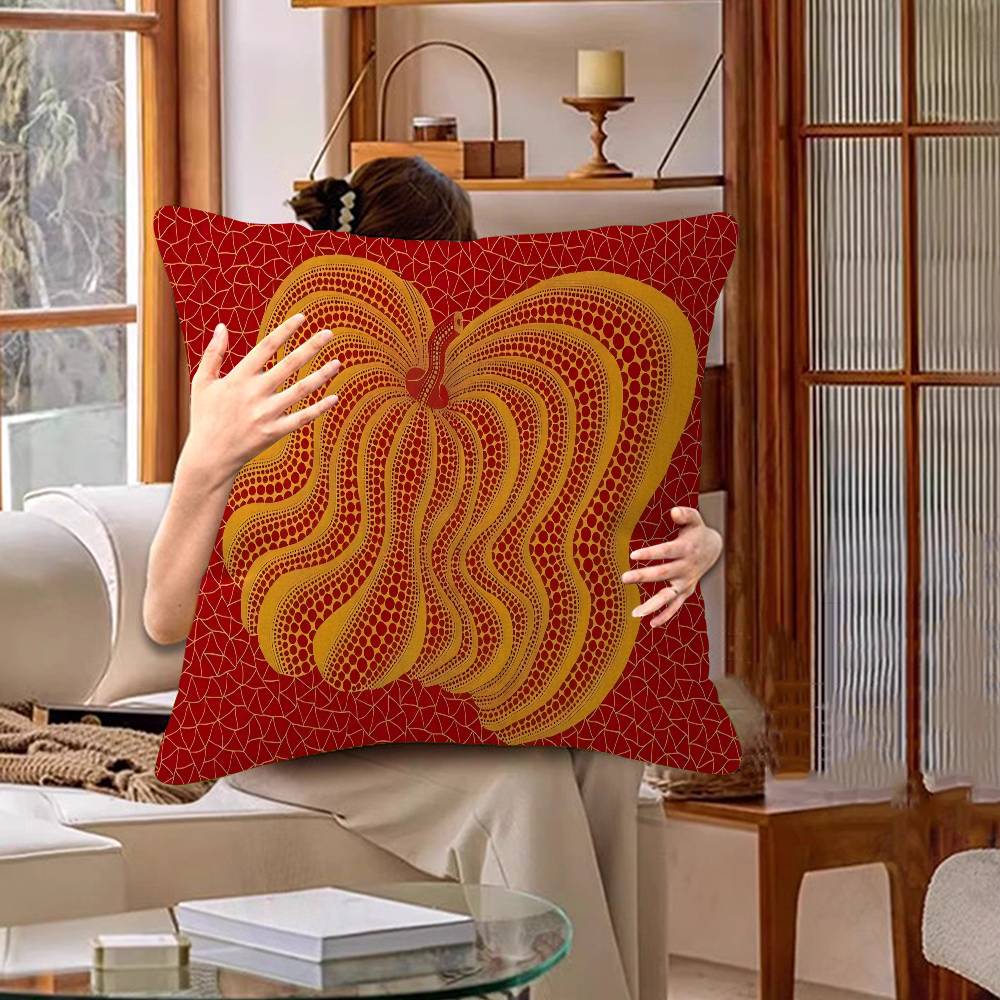 kKusama yYayoi Art Cushion Cover Polyester Sofa Cushions Decorative Throw Pillows Home Decoration Pillowcover