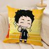 Anime HHaikyuu Cushion Cover Soft Plush Fabric DoubleSided Printed Sofa Cushion Cover for All Seasons Home Decor Gift