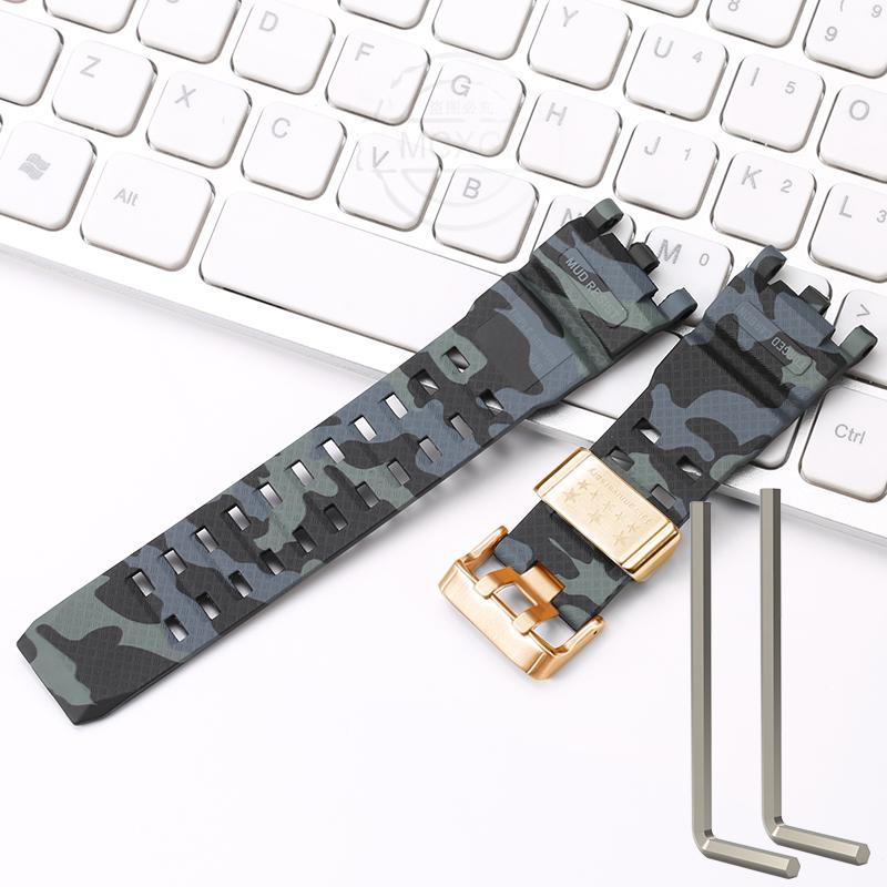 Resin Strap Suitable For Casio GWG-2000 GWG-2040 Men's TPU Sports Waterproof Watch Accessories Wristband Bracelet
