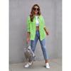 Denim Jacket Women Solid Color Loose,Jacket Hole Breaking Long Sleeve Women's Denim Shirt