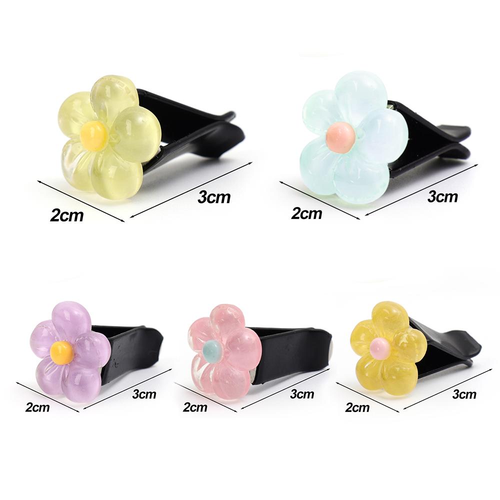 Car Air Outlet Decorative Clip Daisy Auto Air Conditioning Vent Crystal Daisy Resin Ornaments Car Interior DIY Decor Accessories