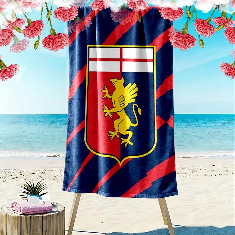 Genoa CFC Logo Strandtuch, Großes Weiches Schnelltrocknendes Handtuch für Strand Camping Schwimmen