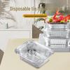 Disposable Rectangular Aluminum Foil Food Container