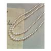 Womens Pearl Necklace Long Layered Sweater Chain Elegant Cheongsam Winter