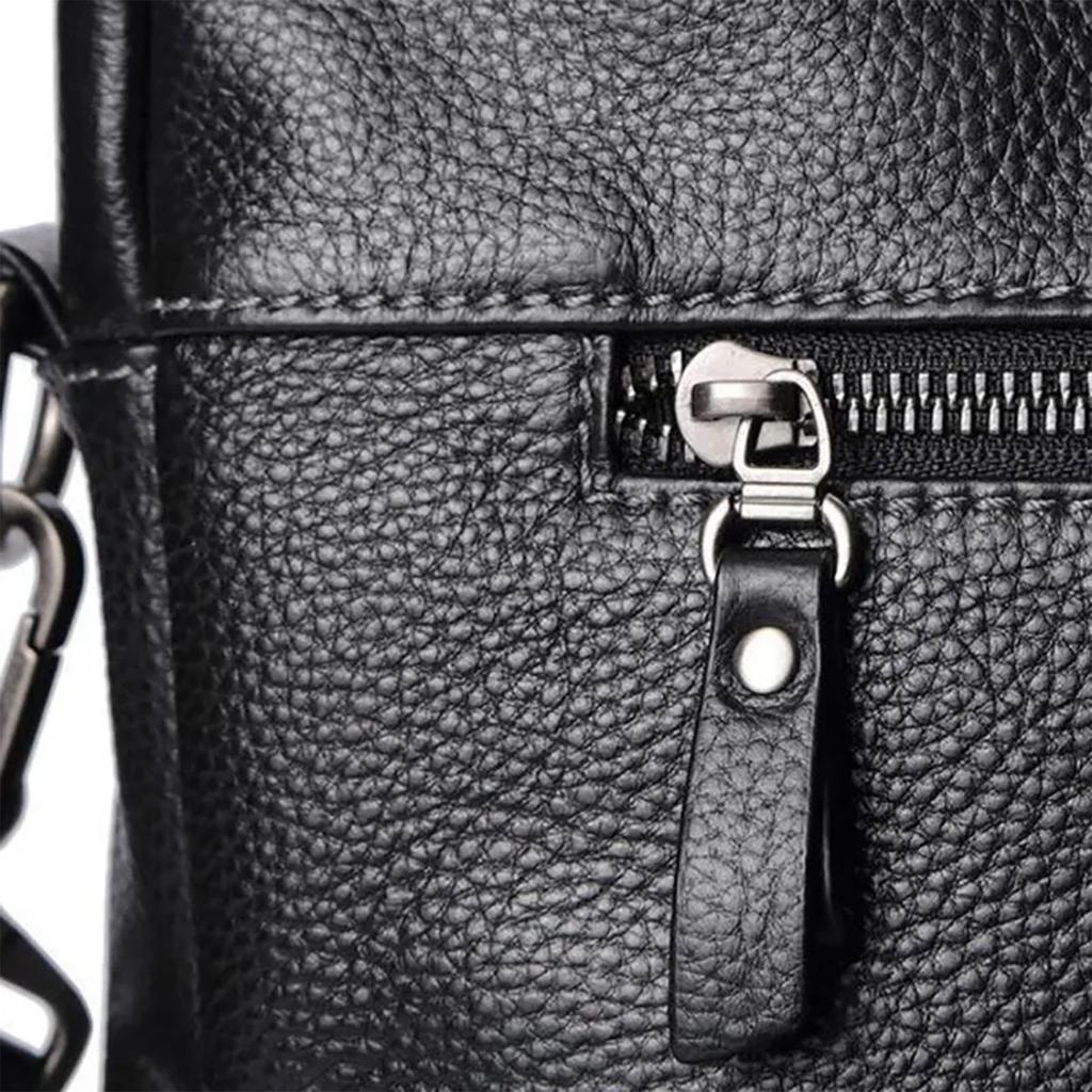 Men's Cowhide Business Handbag, Briefcase, Computer Bag, File Storage Bag