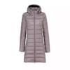 Autumn and Winter New Light Down Jacket Women's Medium and Long Light White Duck Down Jacket Removal Cap