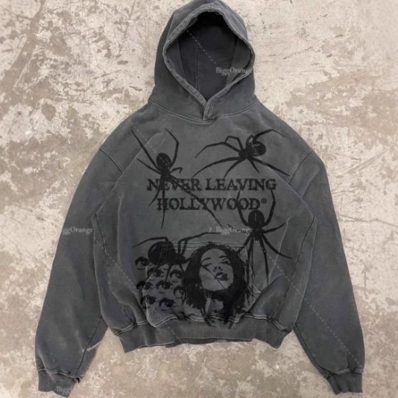 Sweat à capuche unisexe surdimensionné Streetwear Impression 3D Manches longues Pull Haut décontracté Adolescents Adultes