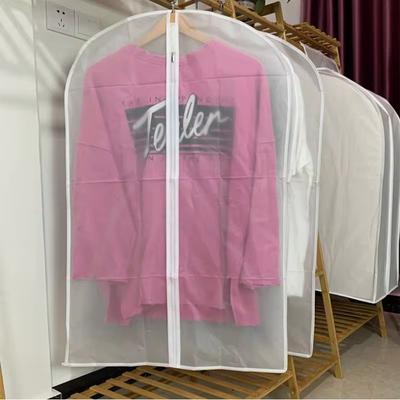 1 Piece PEVA Transparent Hanging Clothes Dust Cover Household Coat Suit Dust Cover Wardrobe Clothing Dust-proof Organizer Bag