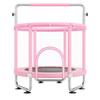 VEVOR 55" Kids Trampoline, 4.6FT Indoor Outdoor Trampoline, Mini Toddler Recreational Trampolinewith Safety Enclosure Net and Basketball Hoop