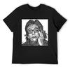 MARGUERITE DURAS Ink Portrait .1 T-Shirt Tops Blanks Shirts Graphic Tee Oversized T Shirt T Shirts for Men Cotton