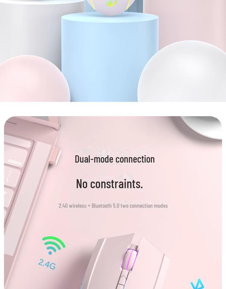 Juggernaut Rechargeable Bluetooth E-sports Mouse for Kids - Silent, Wireless, Compatible with Xiaomi, Lenovo, Huawei
