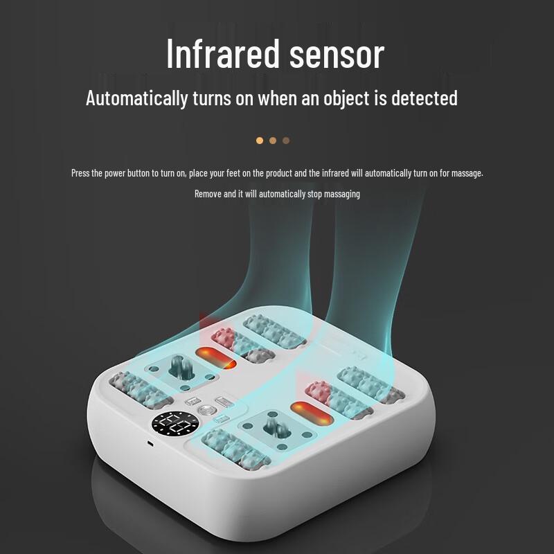 Rechargeable Electric Foot Massager with Heat