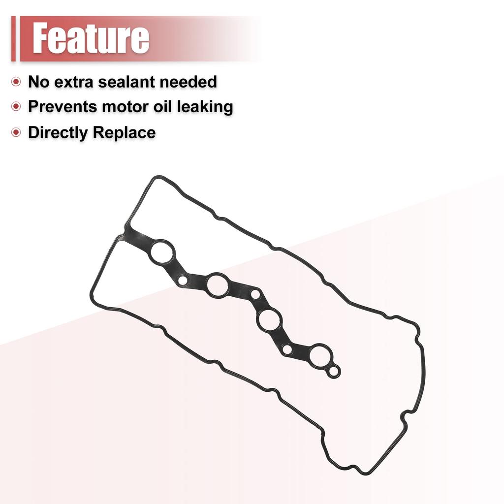 uxcell Engine Valve Cover Gasket VS50765R 1035A583 for Mitsubishi Lancer 2008-2017 2.0L 2.4L L4, Outlander 2008-2013 2.4L L4
