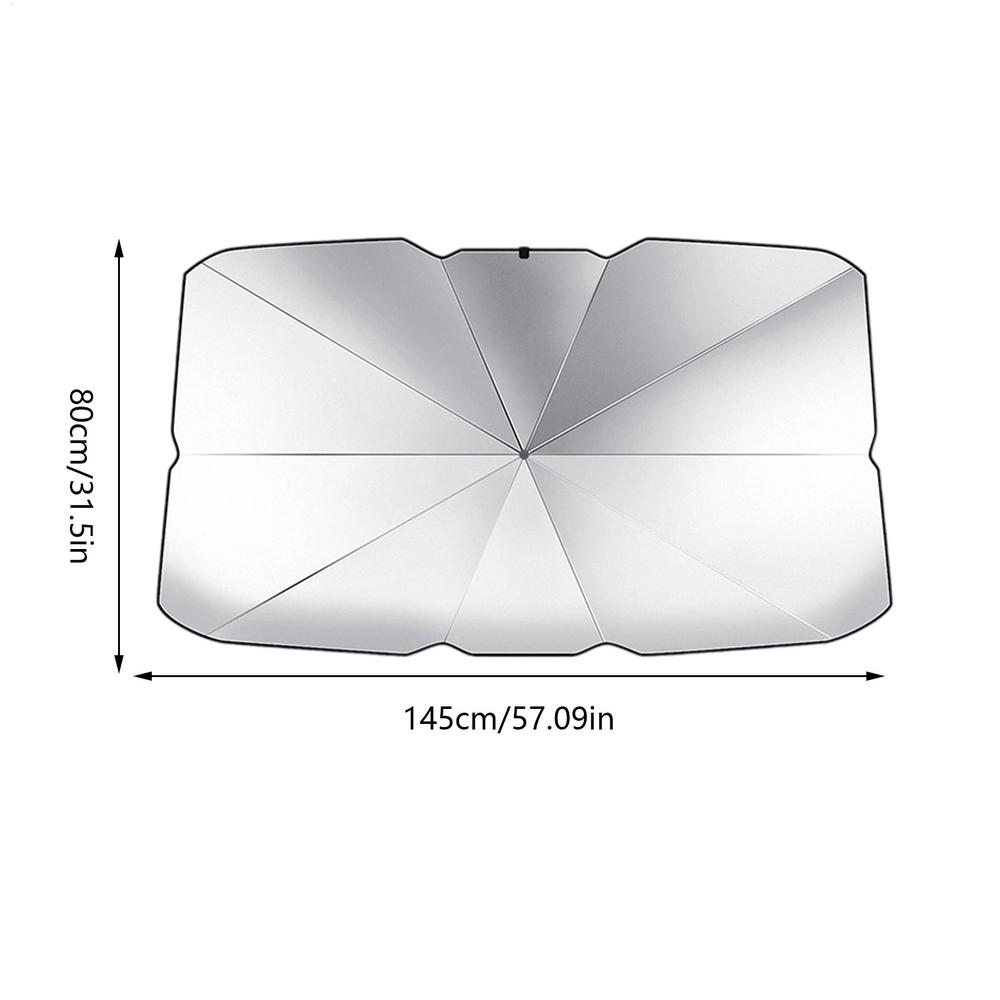 Windshield Sun Shade Umbrella Umbrella Sun Visor For Car Windshield Folding Quick-Install Heat Blocker For RV Caravan Truck Road