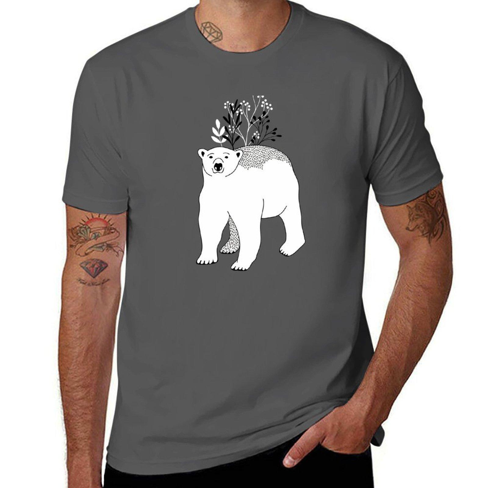 

Polar bear T-Shirt funny t shirts dark humor man t shirt summer T-Shirt 4XL