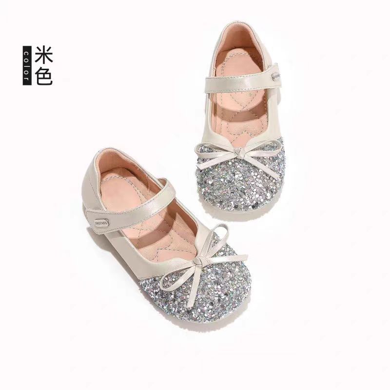 

Девочки хрустальные туфли 2025 лето новые мультяшные туфли принцессы маленькие кожаные туфли детские детские с мягкой подошвой туфельки маленькой принцессы 37