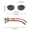 Vintage Oval Sunglasses Men Fashion Retro Metal Rim Gradient Casual Shades Women Trendy Luxury Brand Design Sun Glasses