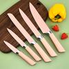 Fünfteiliges Multifunktionsmesserset mit fächerförmigem Griff und sechseckigem Schneeflockenmuster für die Küche