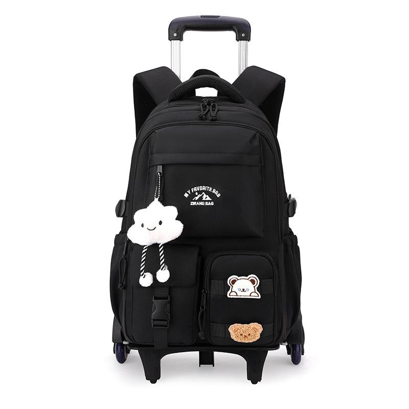 Zaino con ruote per bambini Borsa da scuola per studenti Zaini con rotelle Borsa Bambini Ragazze Trolley scolastico Borsa da scuola con ruote Zaino per libri
