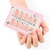 High sense 30 pieces, boxed French manicure nail pieces, short almond nail pieces, fresh strawberry nail pieces.