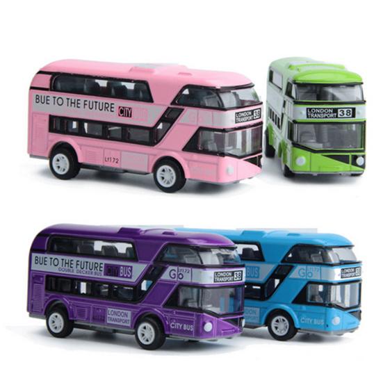 Simulation Alloy Car Model Mini Pull Back Bus Kids Children Educational Toy