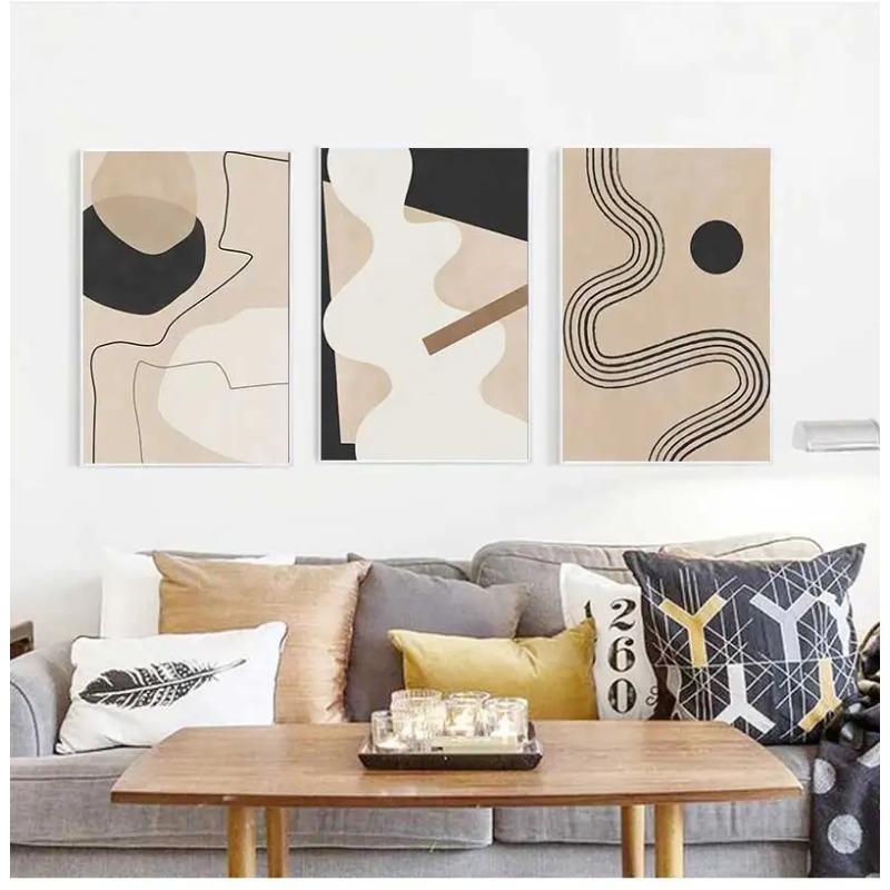Abstract Vintage Line Geometric Posters And Prints Canvas Painting Modern Nordic Wall Art Pictures Living Room Home Decor