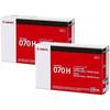 Genuine Canon CANON Toner Cartridge 070H CRG-070H Set of 2 Large Capacity LBP241 LBP244 MF467dw C...
